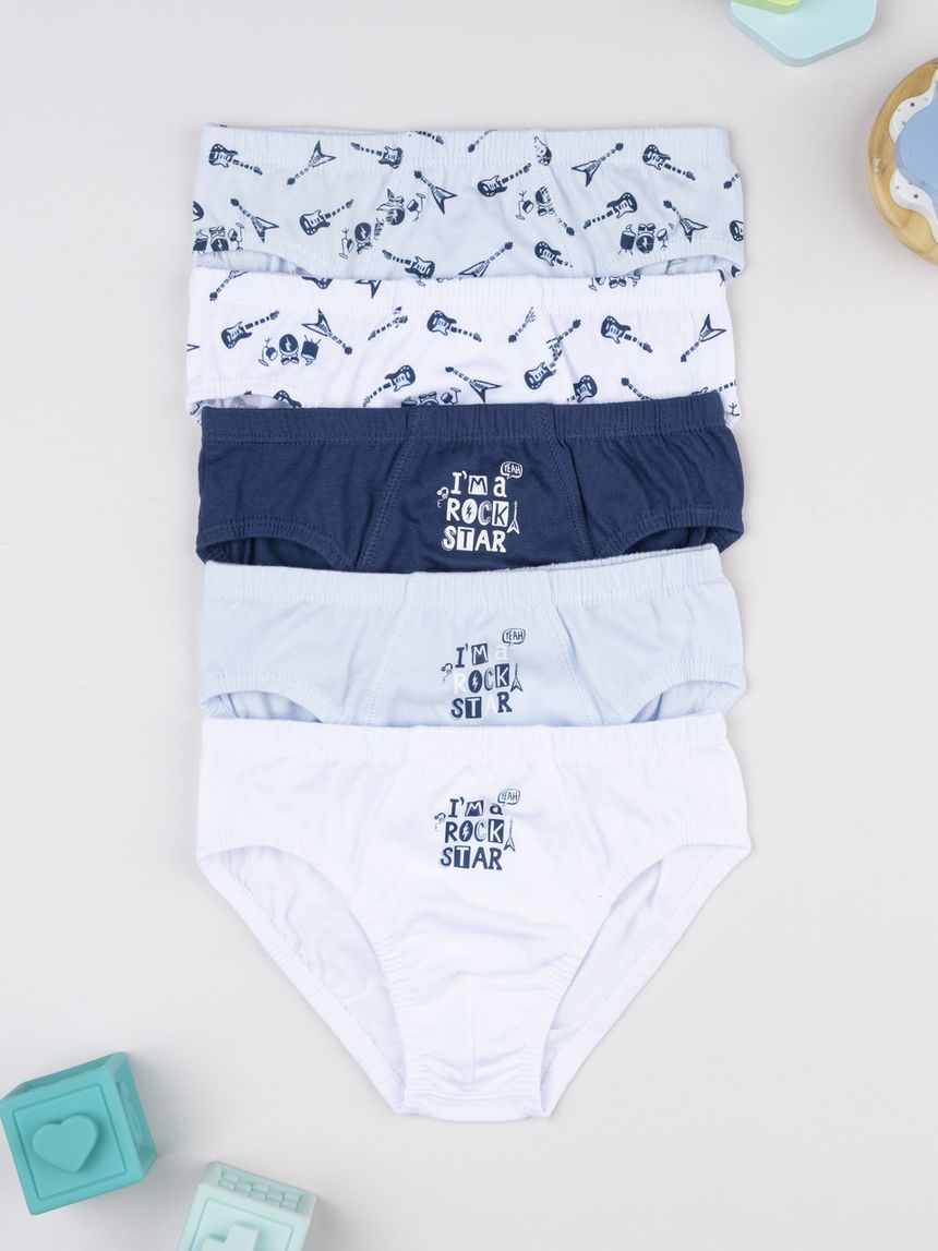 Pack 5 slip bambino rock