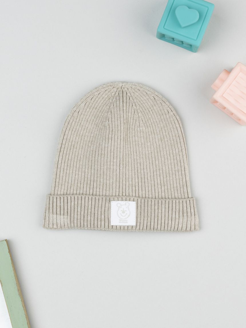 Berretto bimbo beige costina winnie