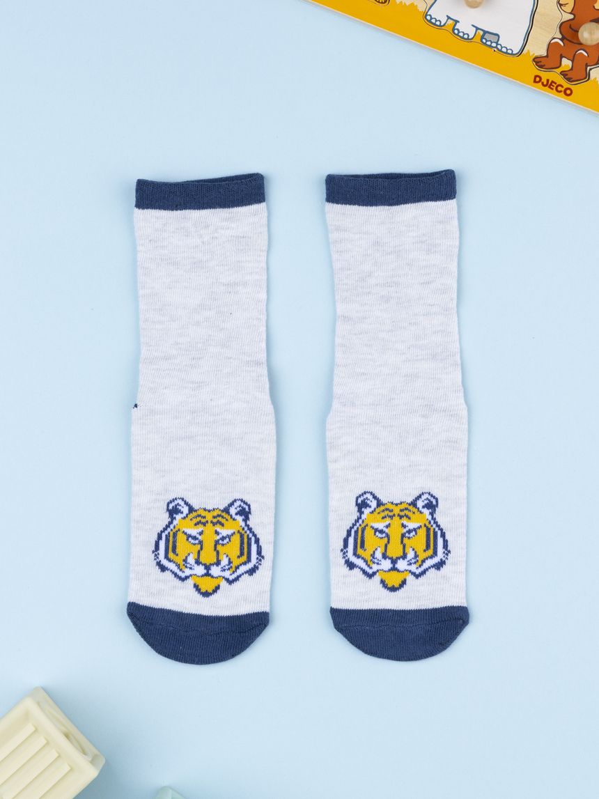 Antiscivolo bimbo grigio tigre