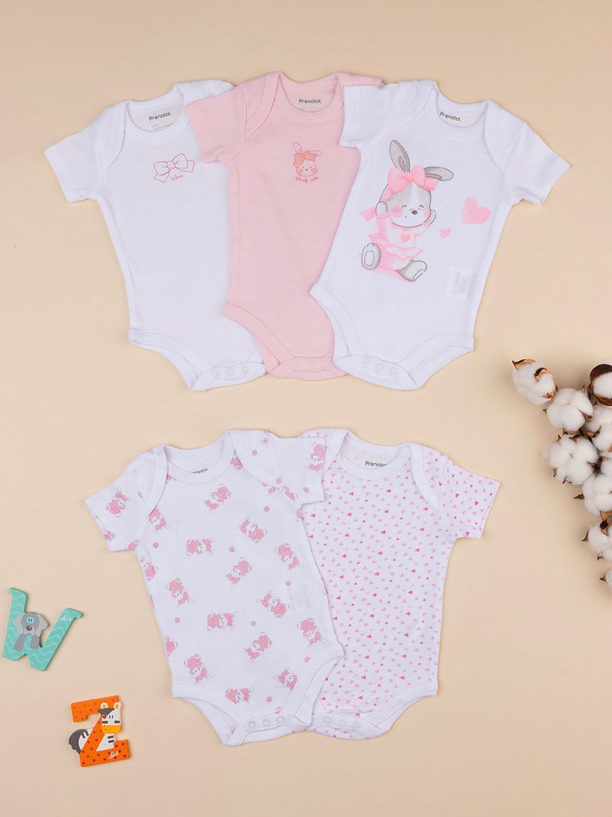 Pack 5 body cotone