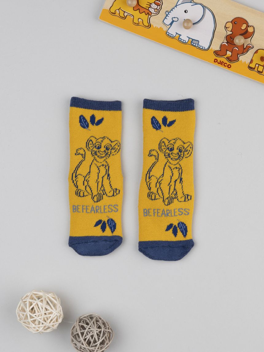 Antiscivolo bimbo giallo disney re leone