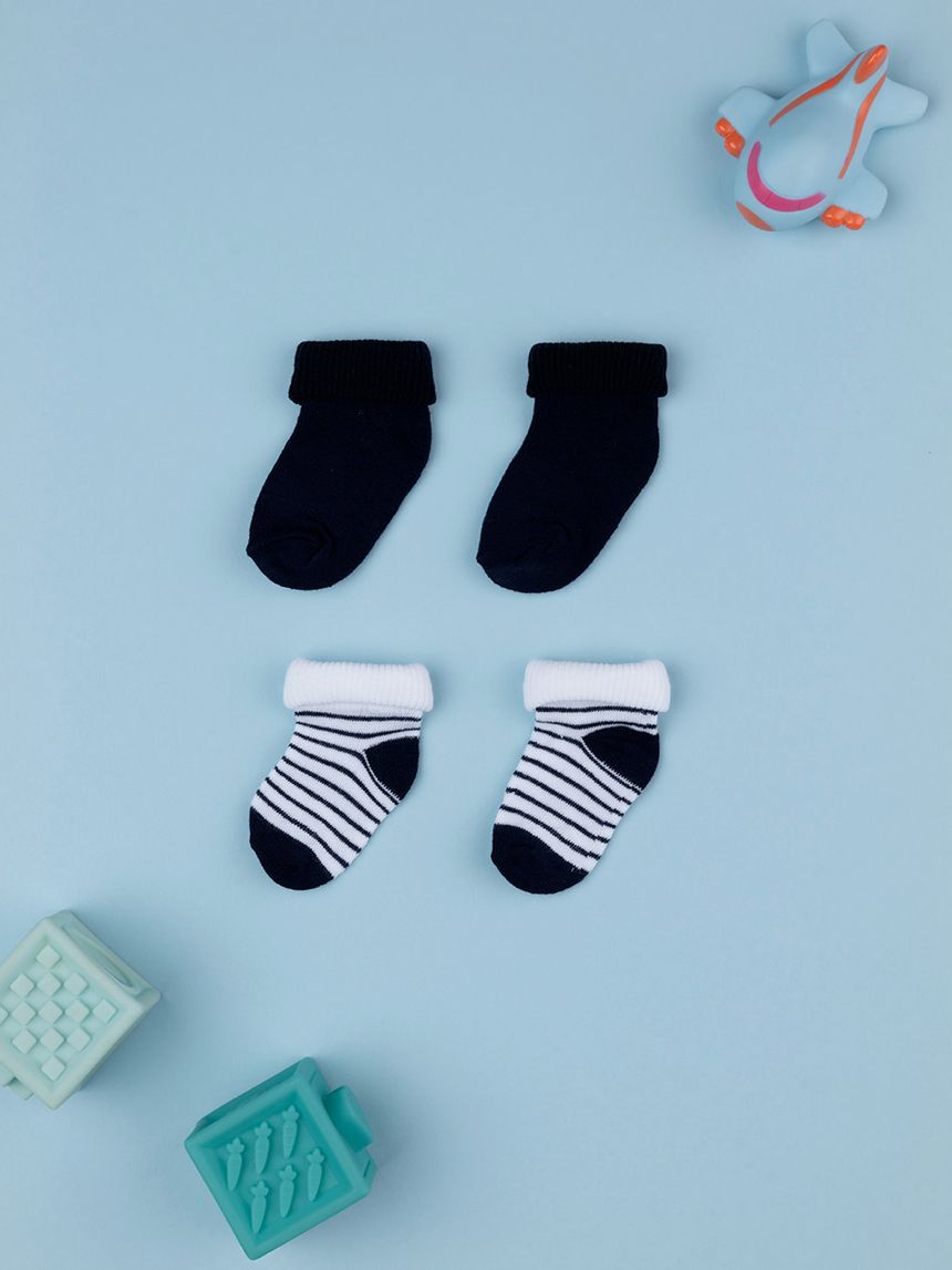 Pack x2 calze corte in cotone