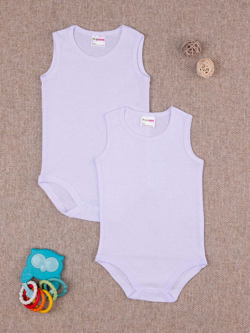 Pack x2 body intimi bianchi bimbo