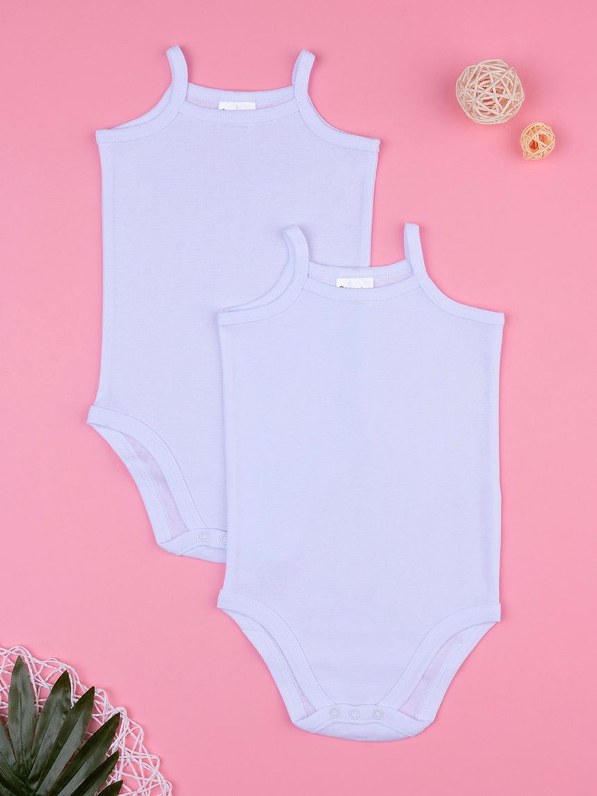 Pack x2 body canotta spalla stretta