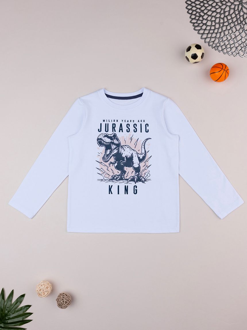 T-shirt bimbo bianca jurassic