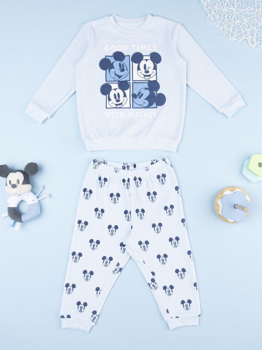 Pigiama due pezzi bimbo mickey mouse