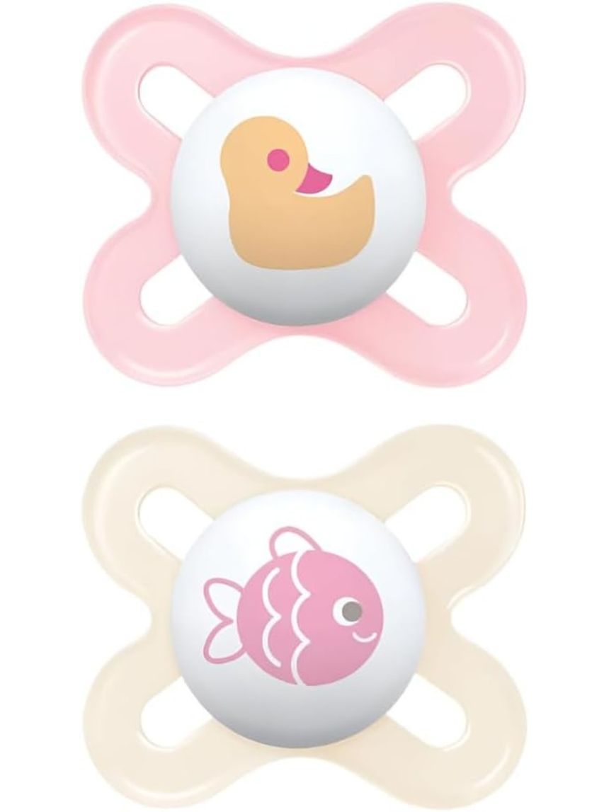 Ciuccio original start per neonato in set da 2 - 0-2 mesi - rosa - mam