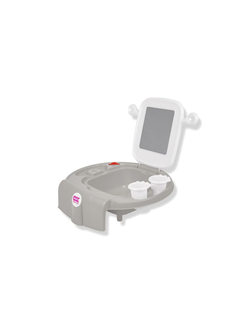 Mini  lavandino space per bambini grigio monocolore - ok baby
