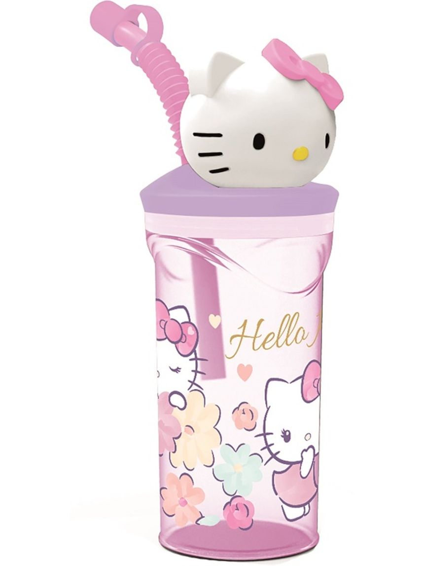 Bicchiere 3d 360 ml - hello kitty
