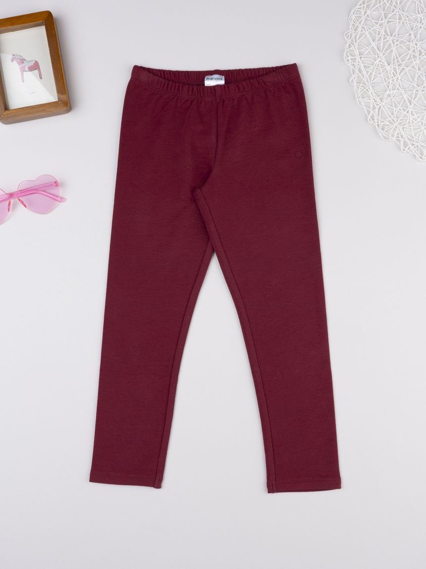 Legging bimba bordeaux