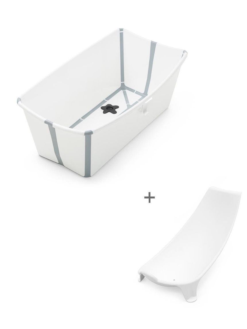 Vaschetta pieghevole flexi bath® bundle white - stokke®
