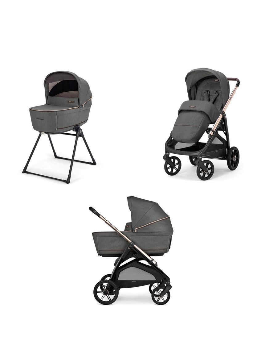 Sistema modulare aptica duo colore velvet grey con telaio palladio - inglesina