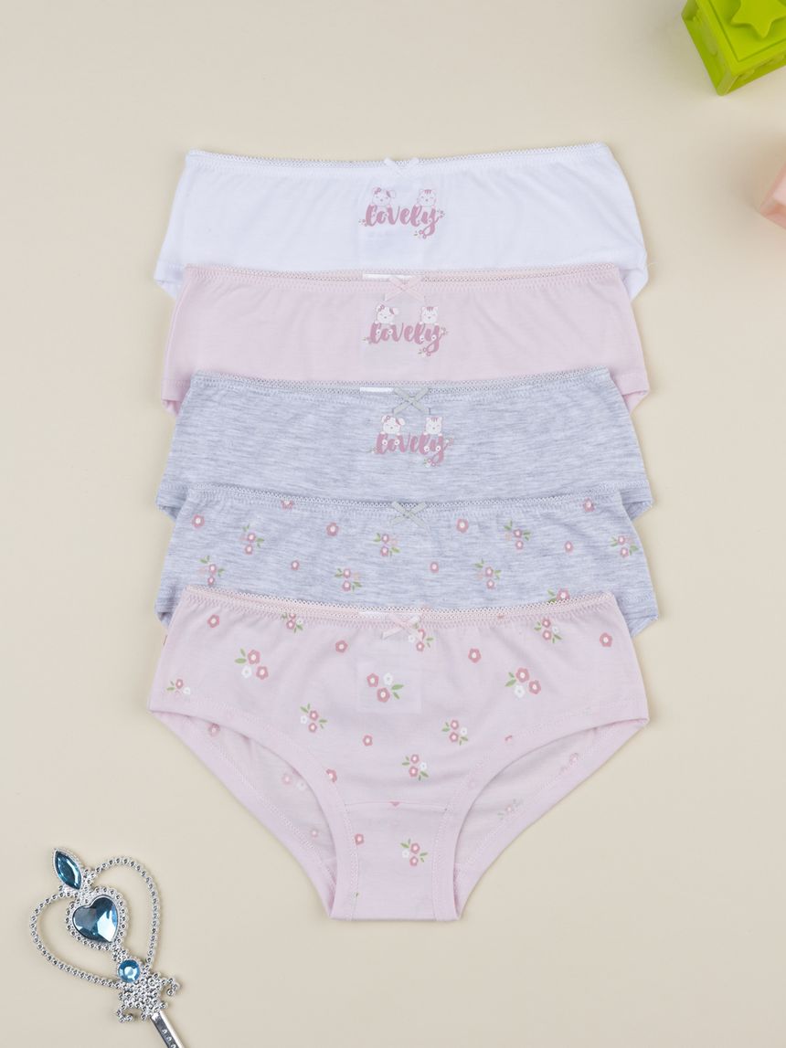 Pack 5 slip bimba lovely