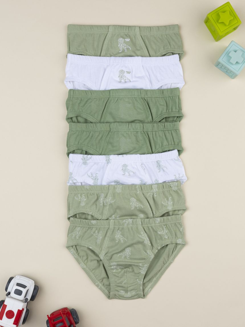 Pack 7 slip bimbo dino