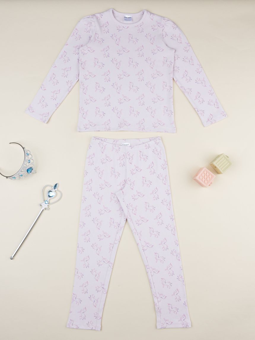 Pigiama bimba unicorni