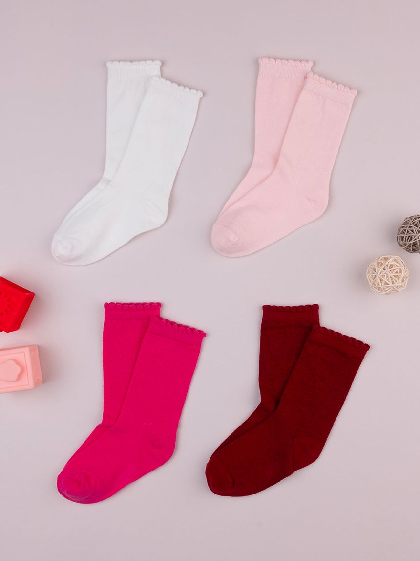 Pack 4 gambaletti bambina