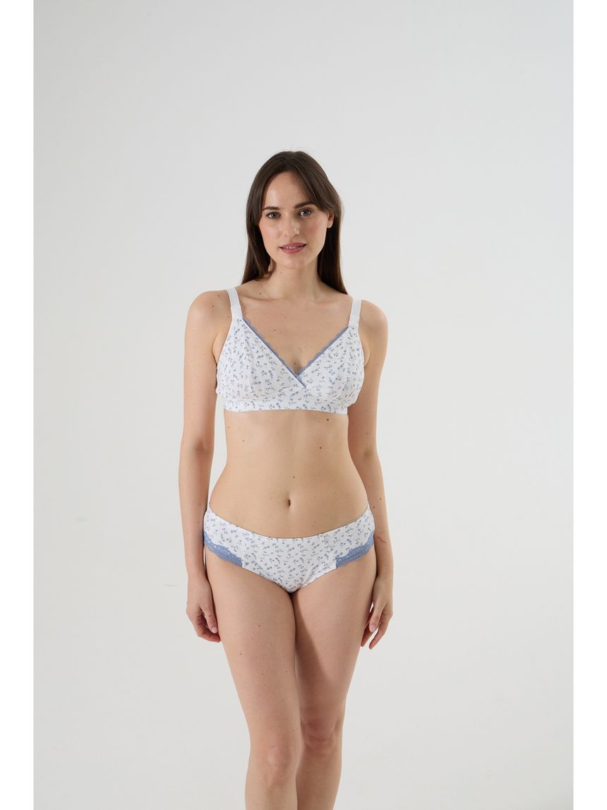 Reggiseno allattamento pizzo e fiori