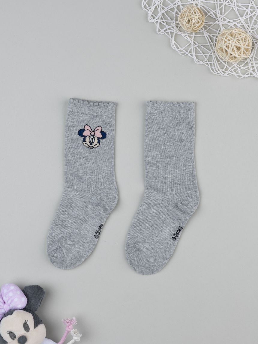 Gambaletto bimba grigio minnie