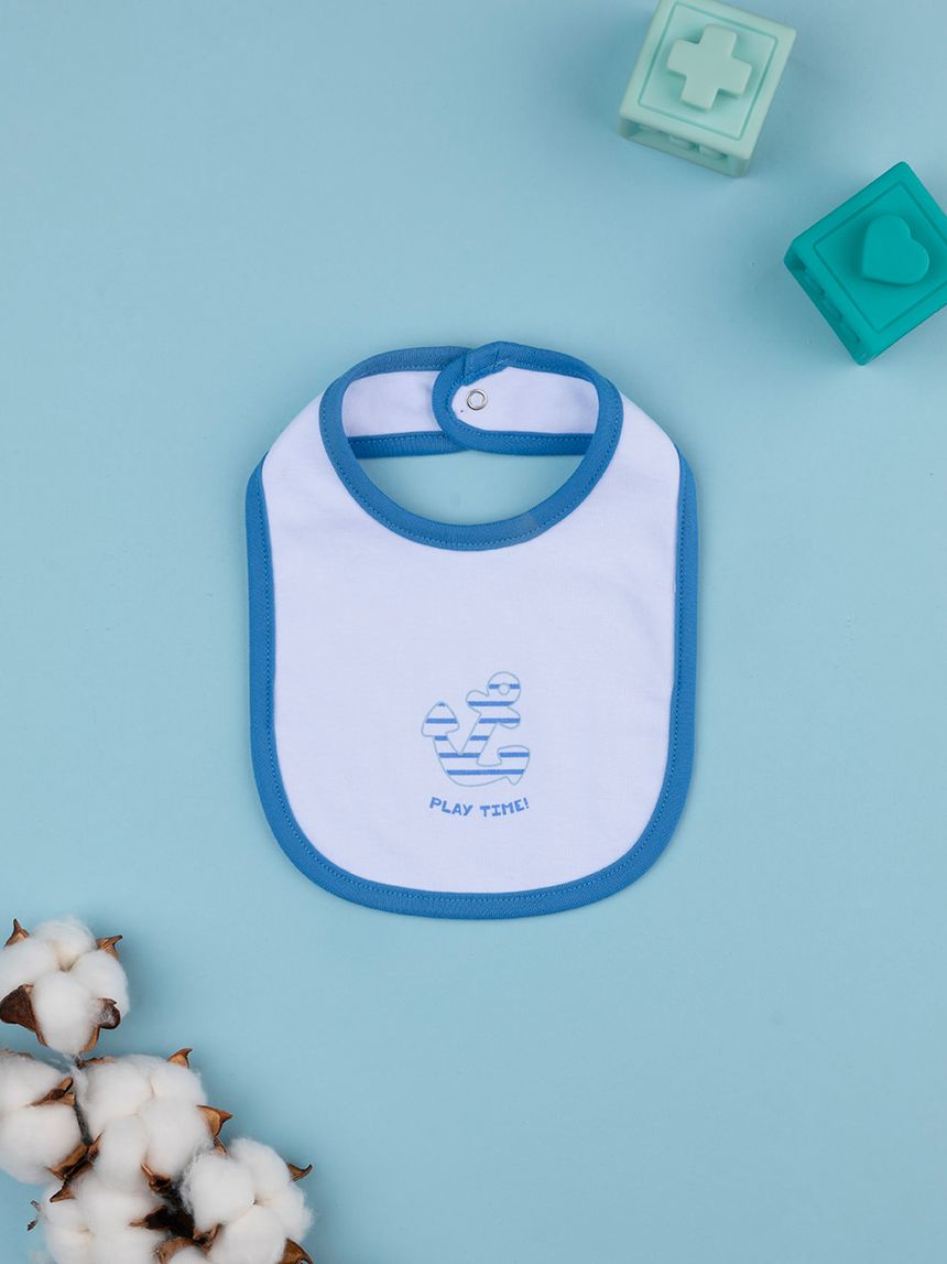 Bavaglino bimbo azzurro ancora