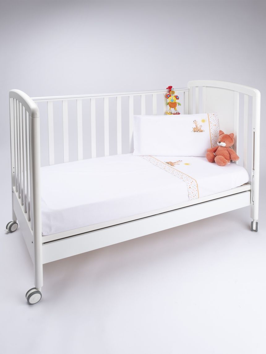 Completo lettino 3 pz unisex "giraffe"