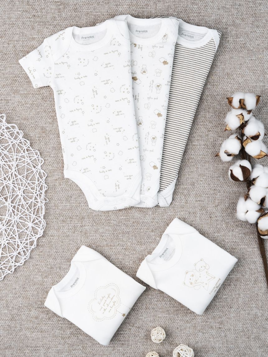 Pack 5 body short unisex "oro"