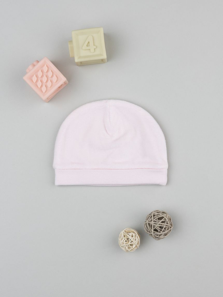 Berretto cuculo rosa bimba