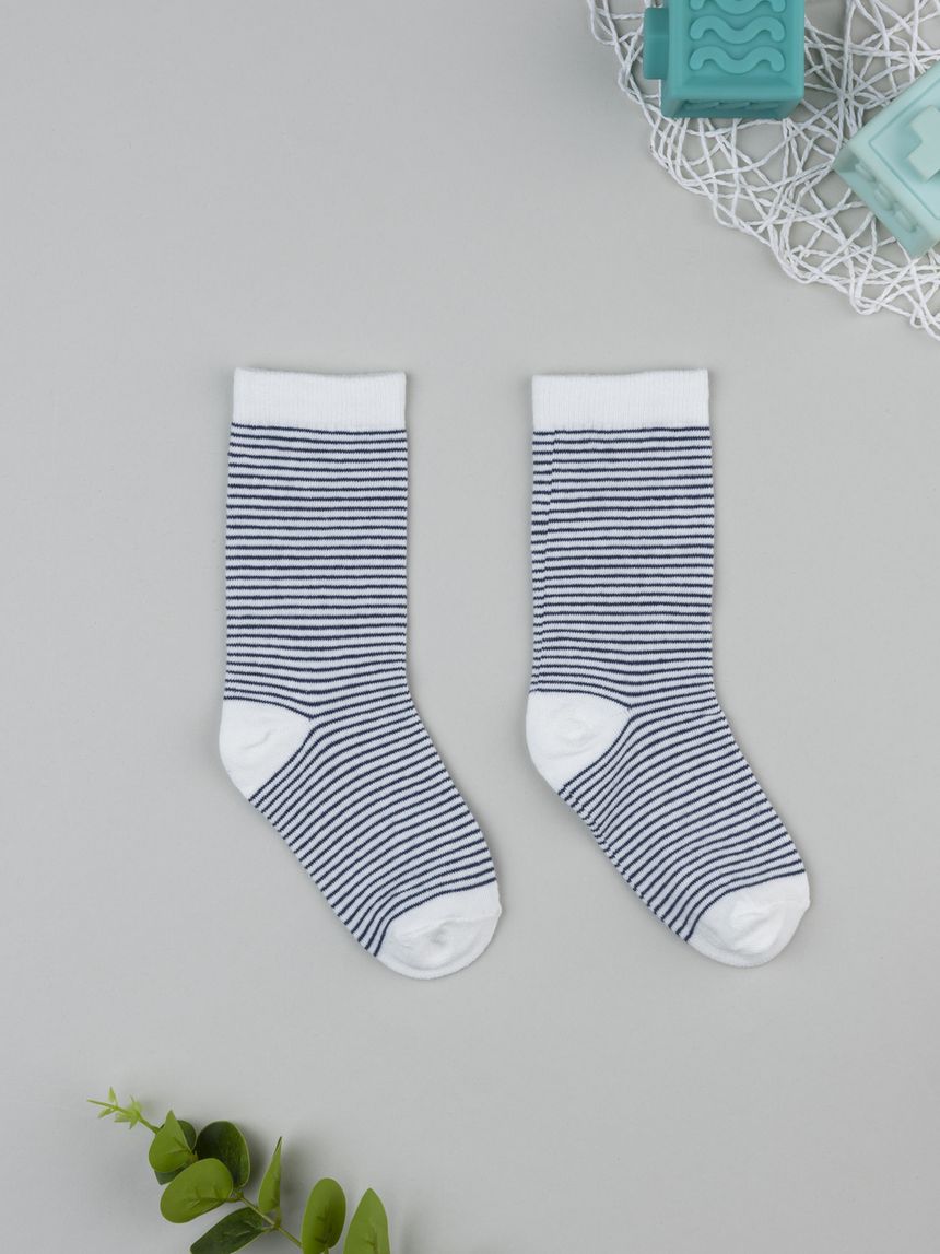 Gambaletto bambino grigio/panna