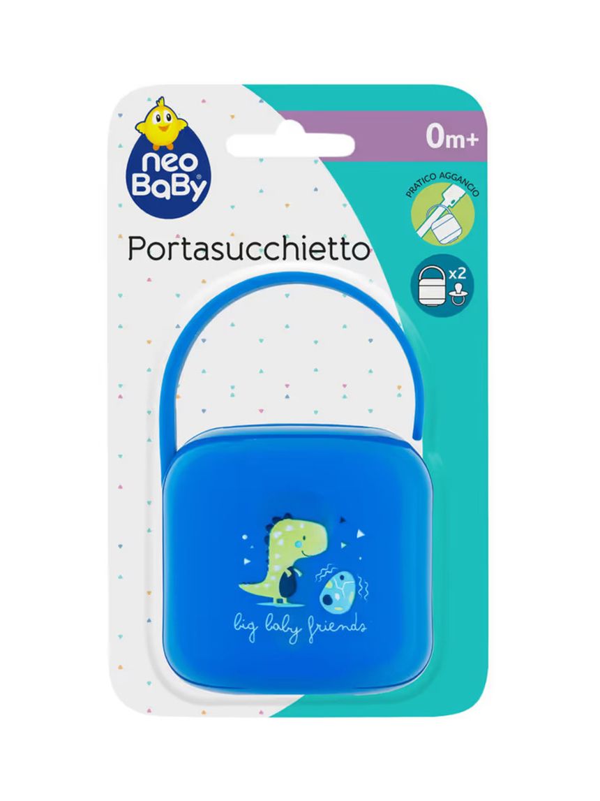Portasucchietto dino blu - neo baby