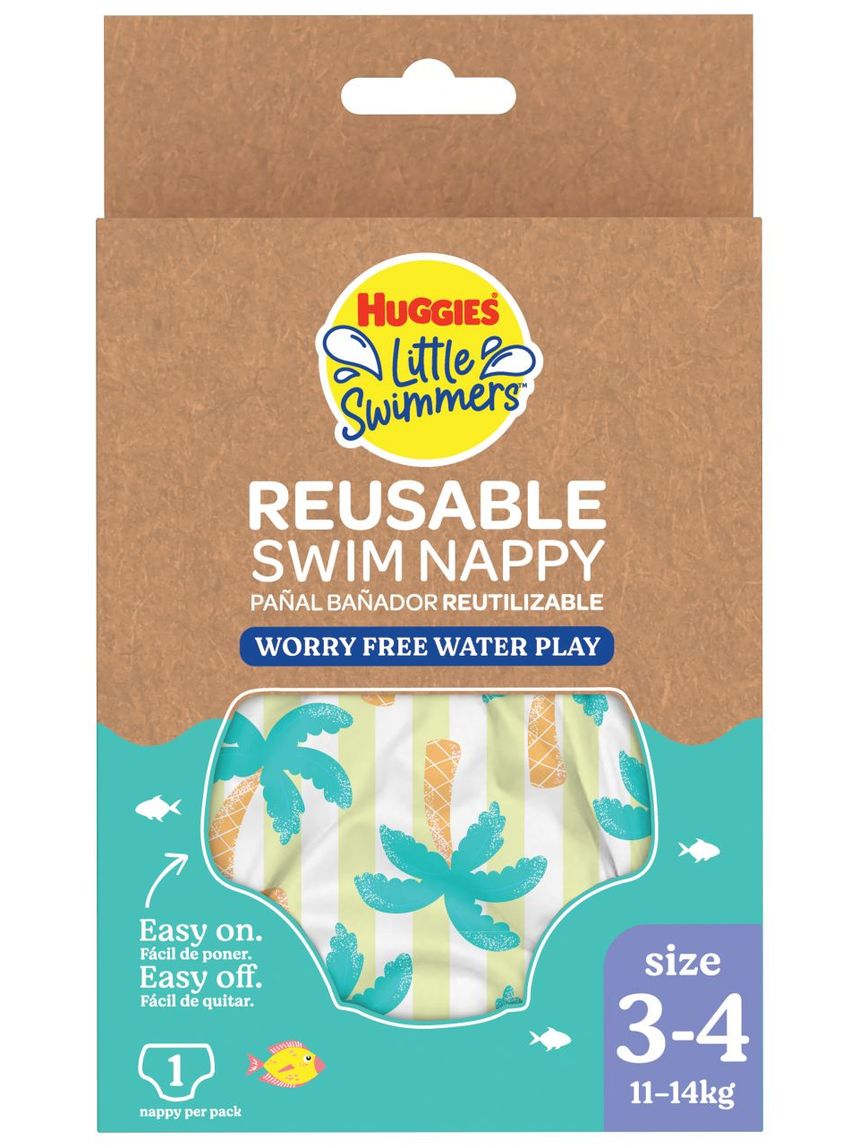 Little swimmers pannolino lavabile tg. m (11-14 kg) - huggies