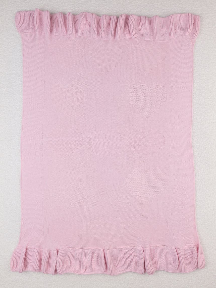 Coperta neonata rosa