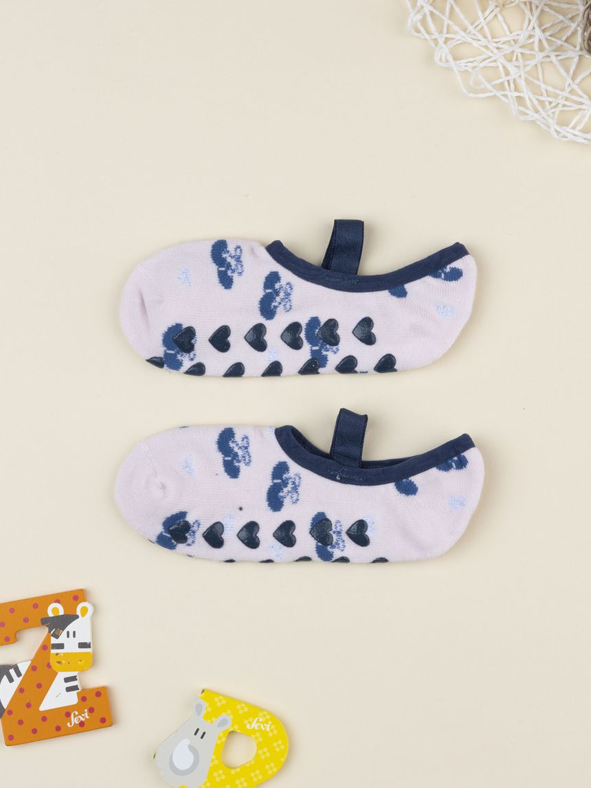 Ballerine in tessuto bimba rosa/blu