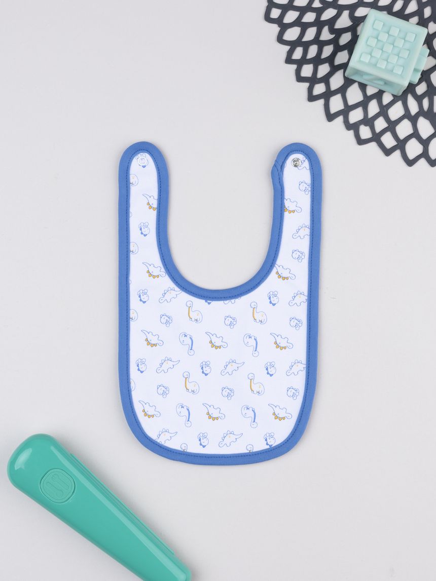 Bavaglino bimbo dino allover