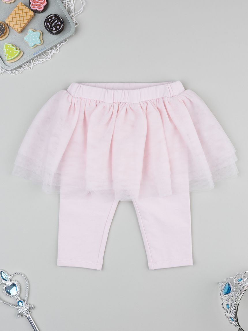 Legging gonna tulle rosa bimba