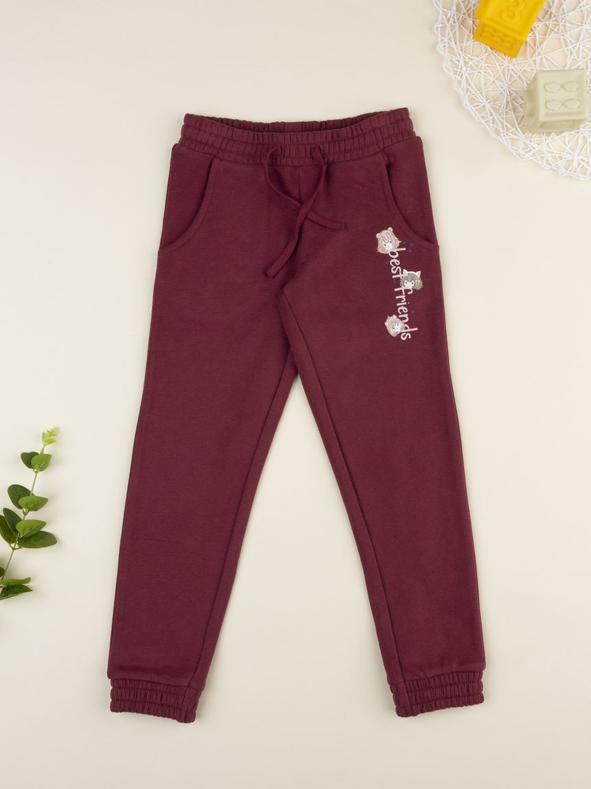 Pantalone bambna bordeaux best friends