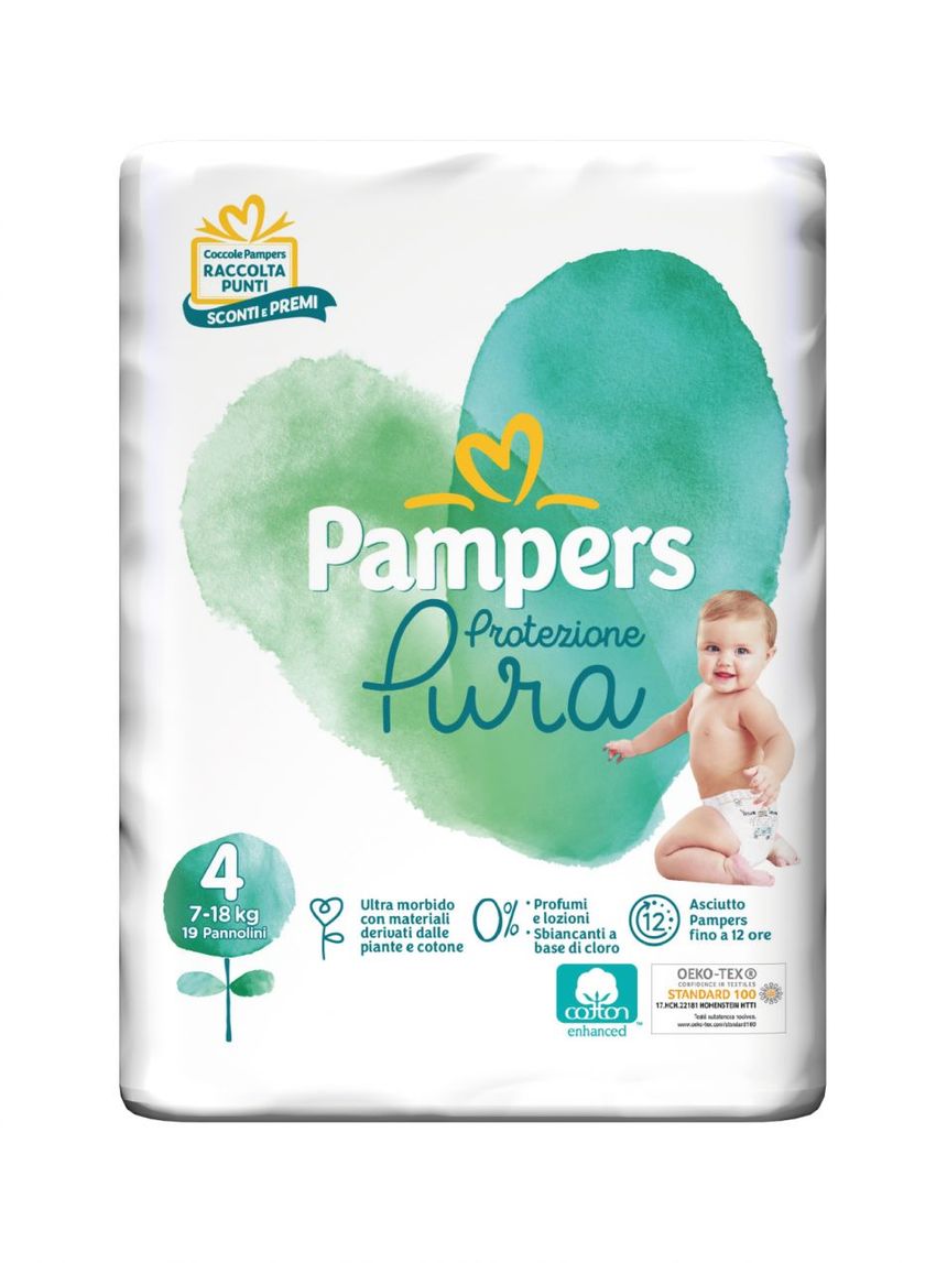 Pampers protezione pura maxi (7-18kg) - 19pz