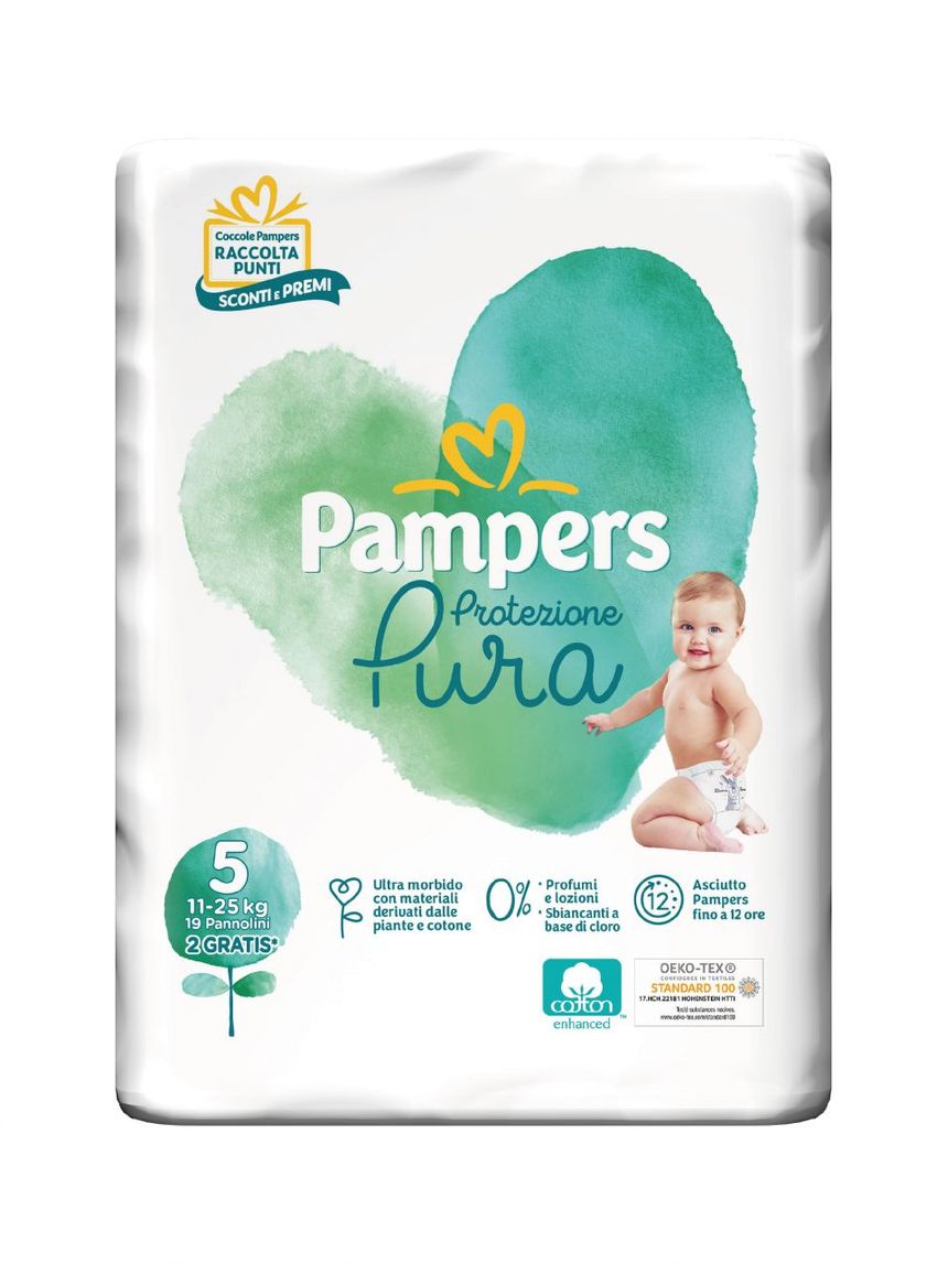Pampers protezione pura junior (11-25kg) - 19pz