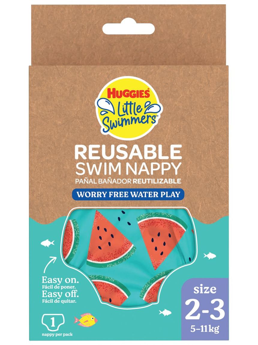 Little swimmers pannolino lavabile tg. s (5-11 kg) - huggies