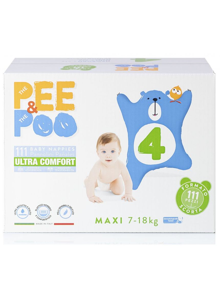 Pee&poo - jumbo maxi tg4 111 pz
