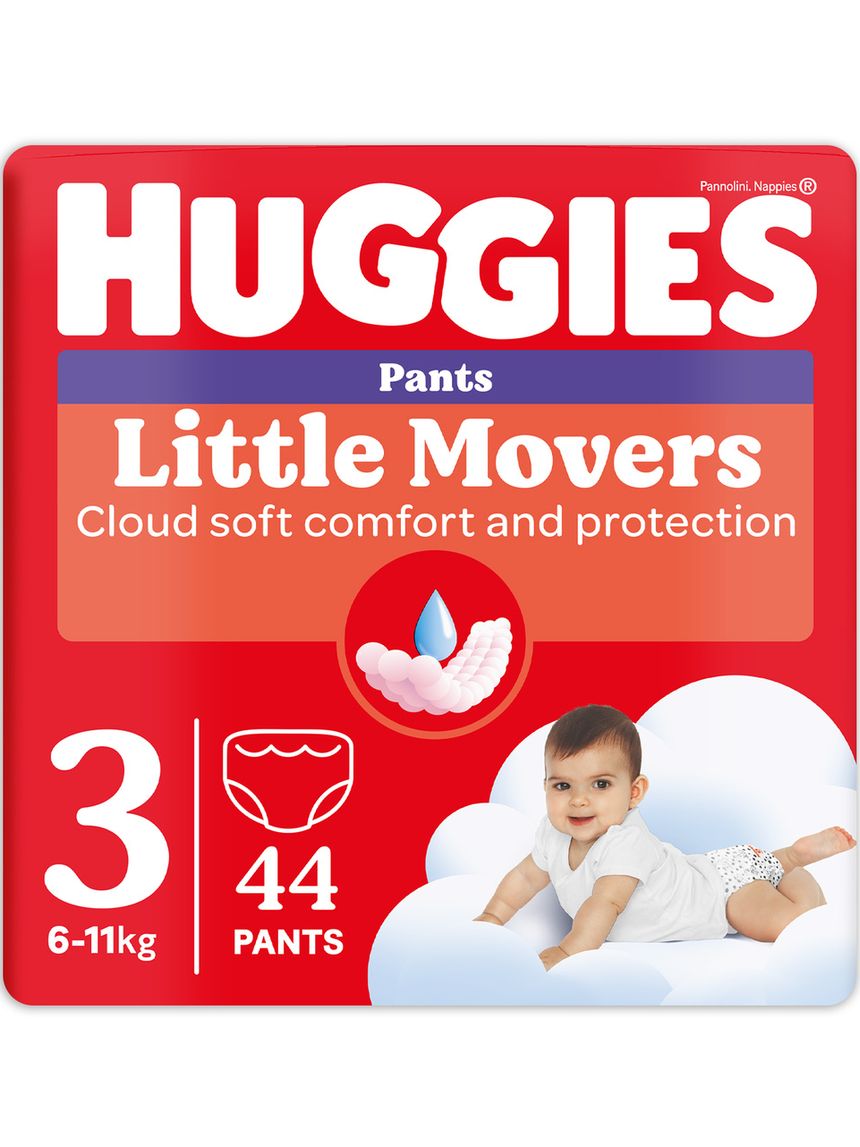 Pannolini little movers taglia 3 pezzi 44 – huggies