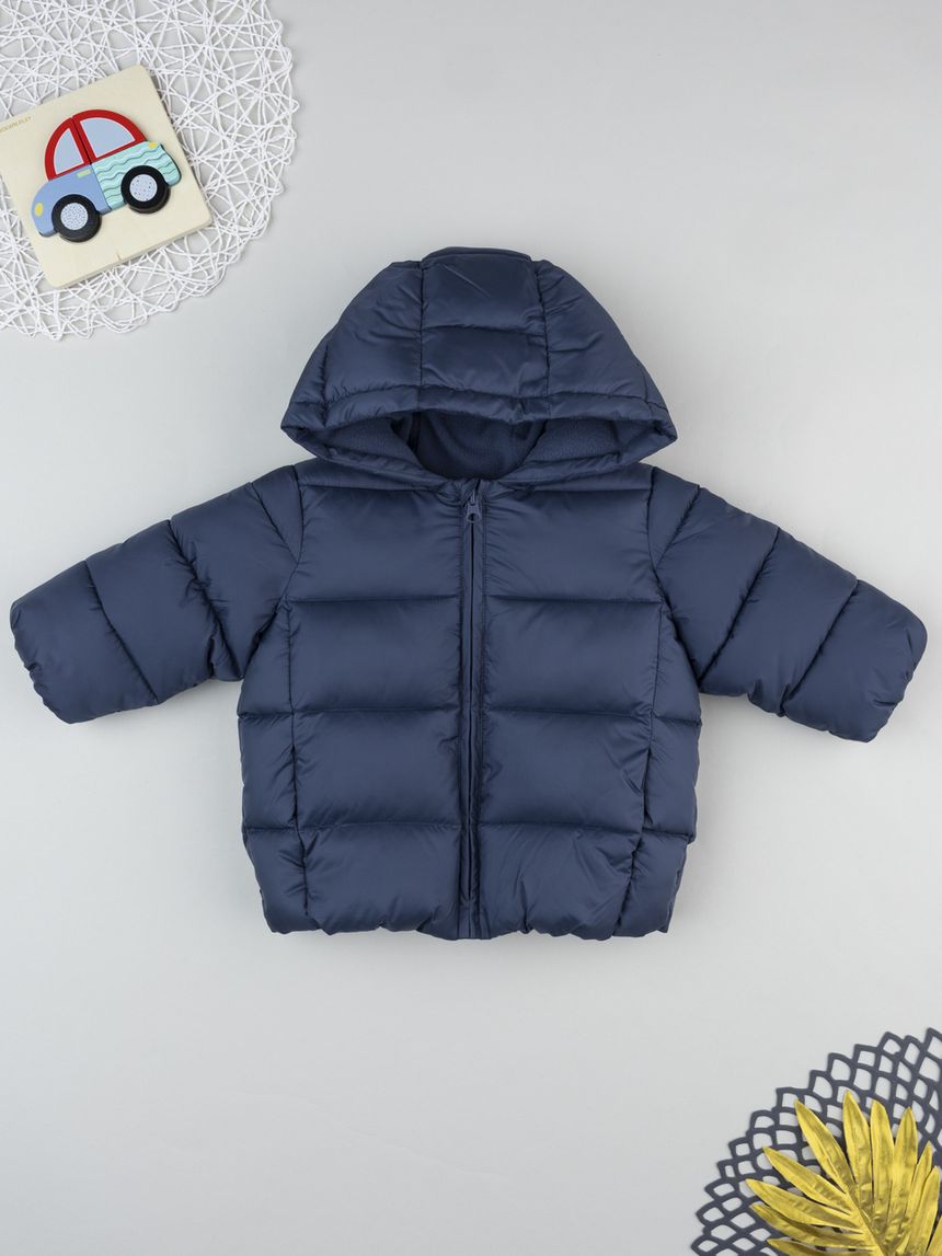 Piumino bimbo blu pile interno