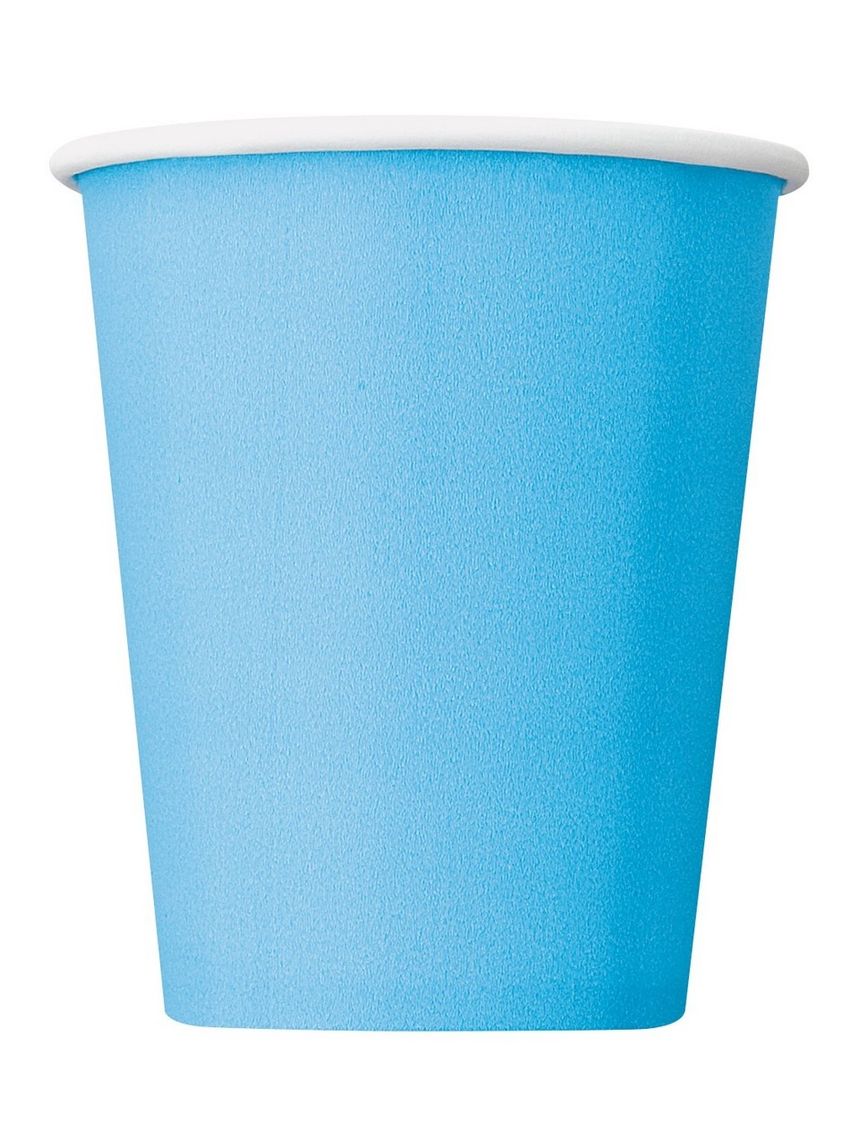 Bicchiere carta 266 ml - 14 pezzi - azzurro