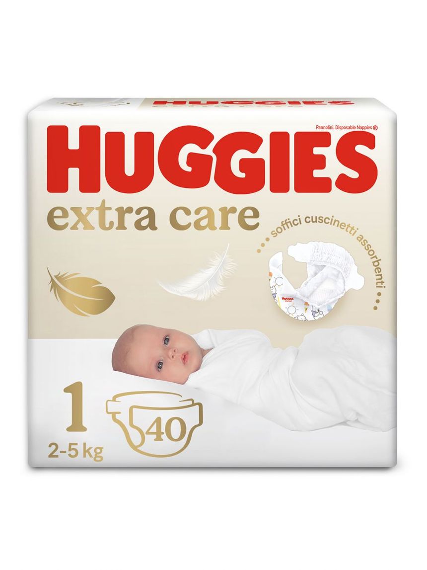 Huggies extra care taglia 1 - 40 pannolini