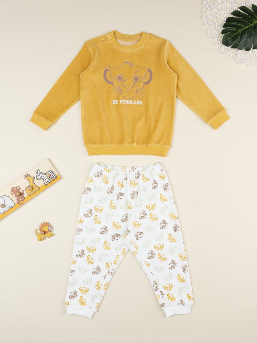 Pigiama bimbo re leone ciniglia