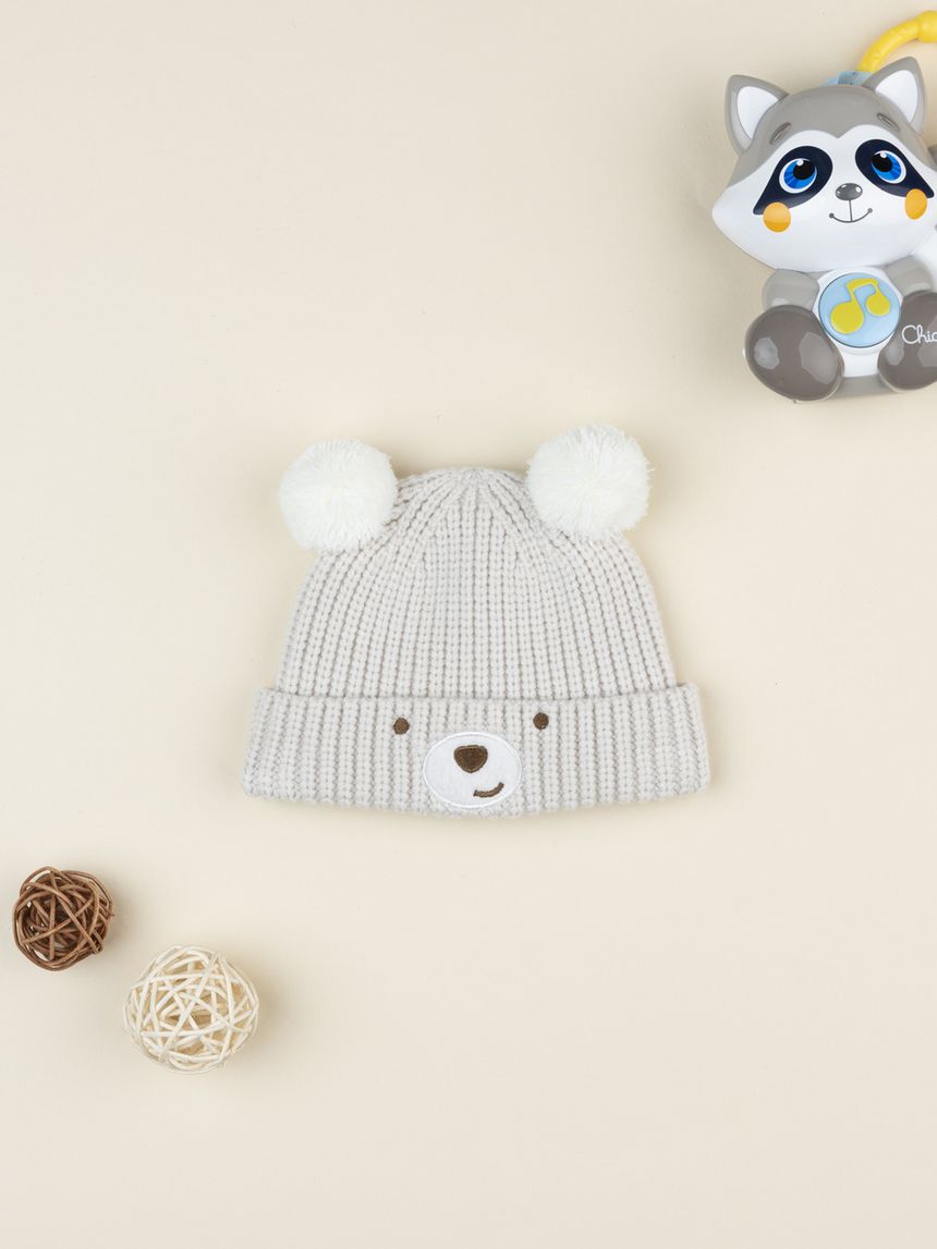 Cappellino neonato orsetto