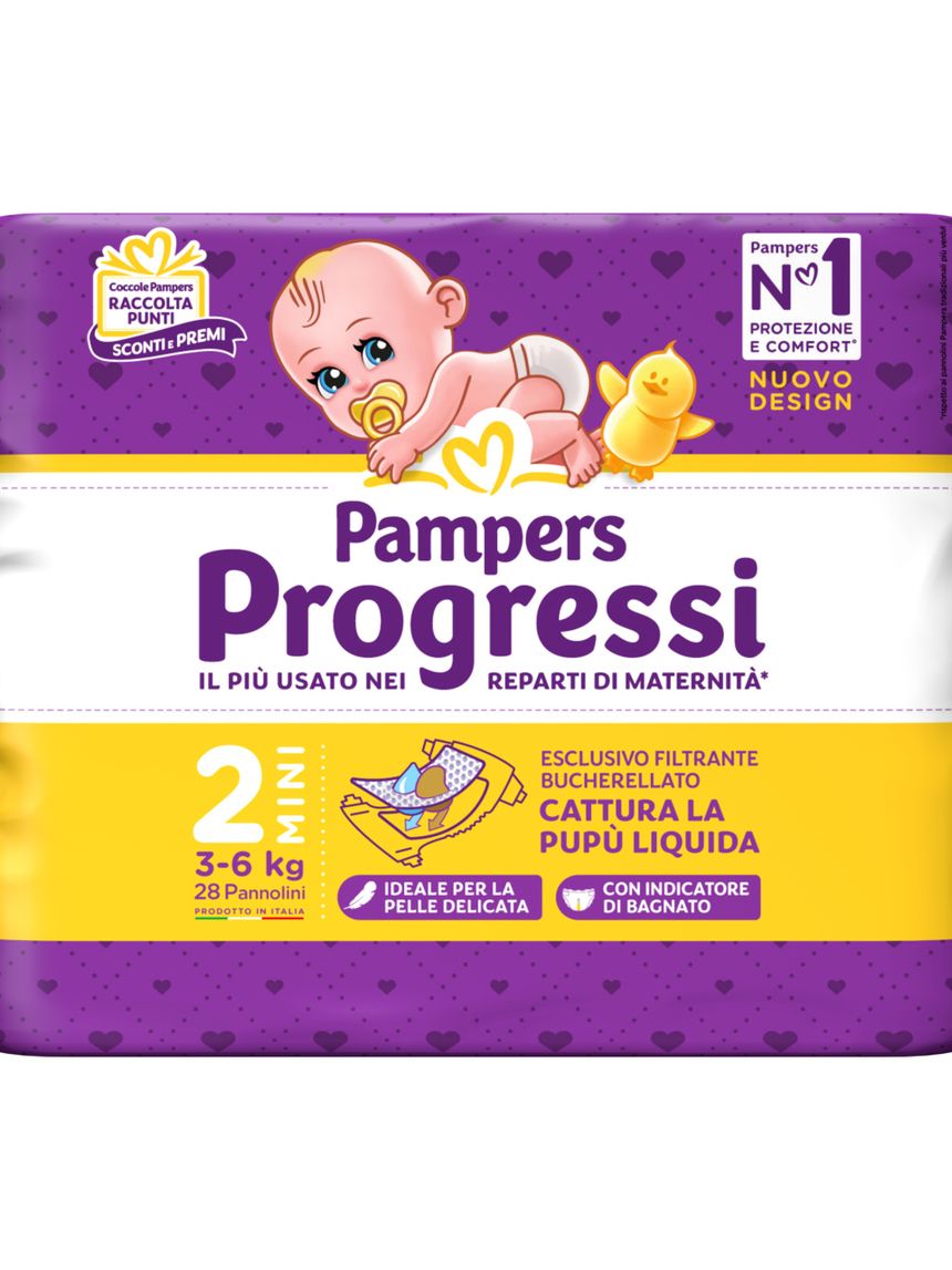 Progressi mini taglia 2 - 28 pannolini - pampers