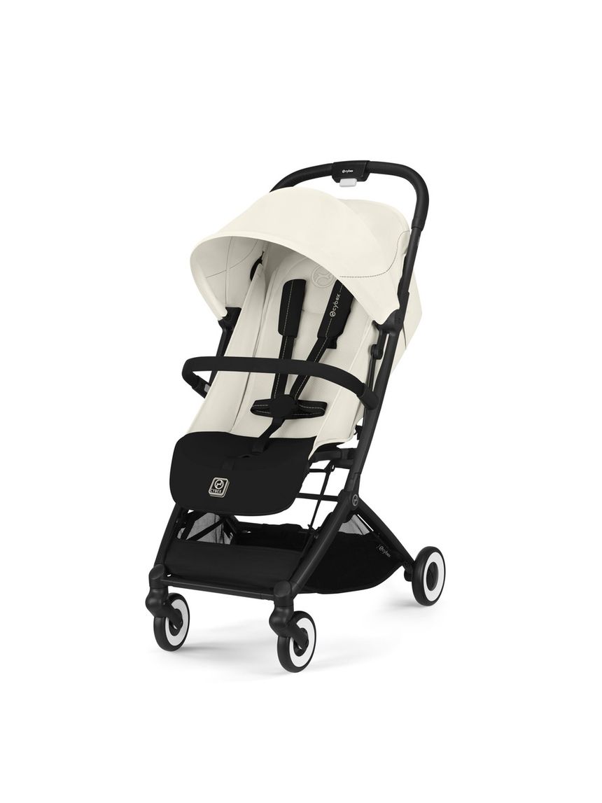 Passeggino orfeo blk canvas white light beige - cybex