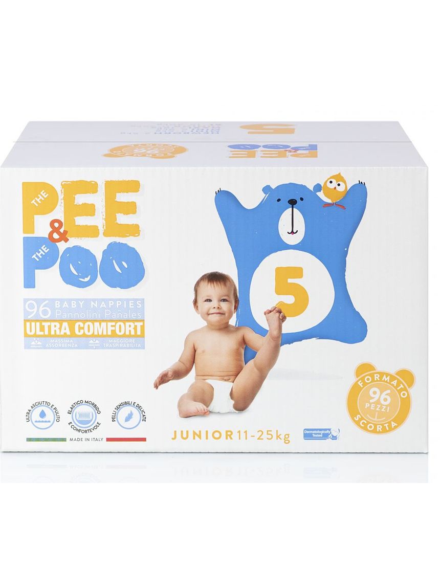 Pee&poo - jumbo junior tg5 96 pz