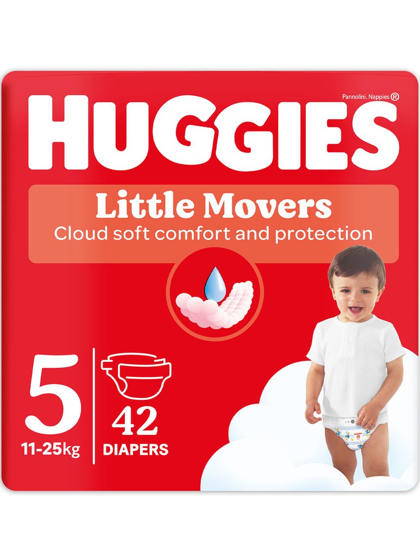 Pannolini little movers tg.5 – 42 pezzi – huggies