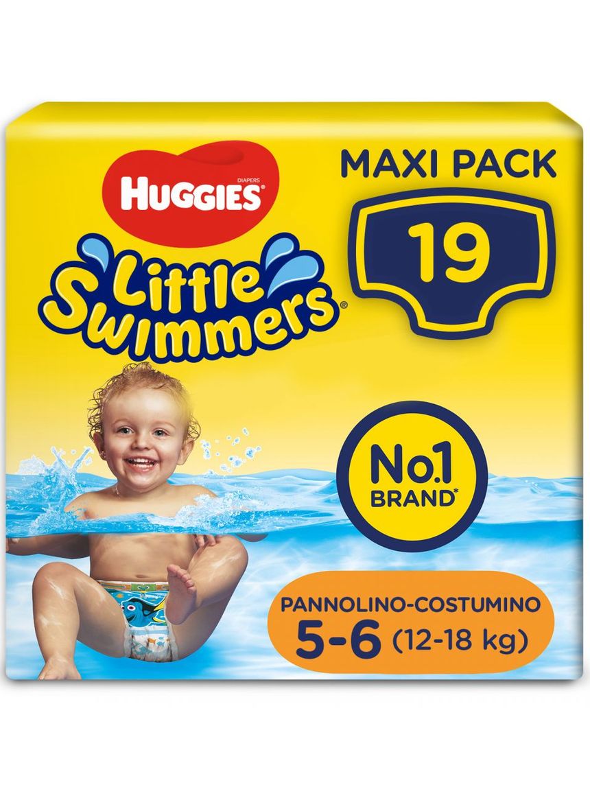 Huggies – little swimmers pacco doppio tg. 5-6 (19 pz)