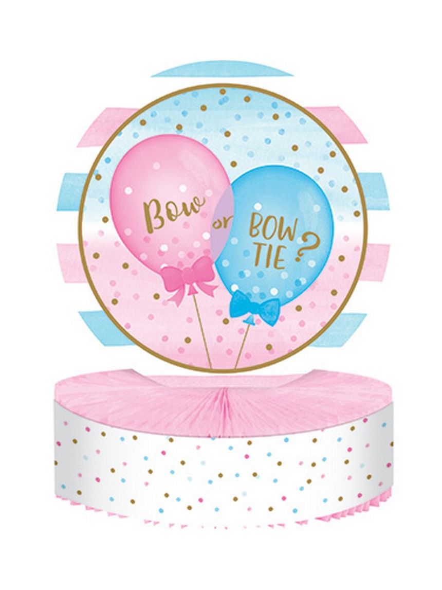 Centrotavola nido d'ape 30x22 cm - gender reveal